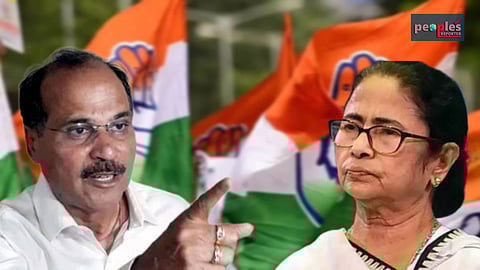 অধীর চৌধুরী ও মমতা ব্যানার্জি