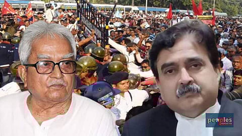 সরকারি কর্মচারীদের আন্দলনে পুলিশি হামলার নিন্দায় বামফ্রন্ট, বিচারপতি গাঙ্গুলি
