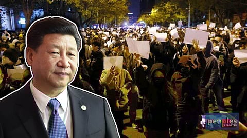 'জিরো কোভিড পলিসি'র বিরুদ্ধে প্রতিবাদ