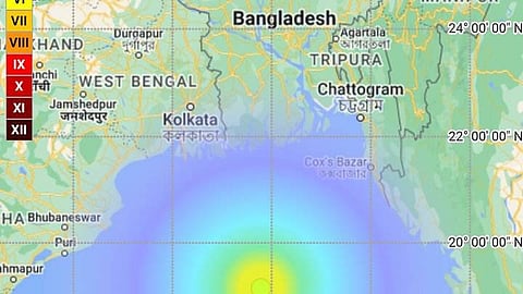 বঙ্গোপসাগরে ভূমিকম্প