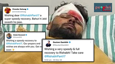 ঋষভ পান্তের আরোগ্য কামনায় গোটা ক্রিকেট বিশ্ব