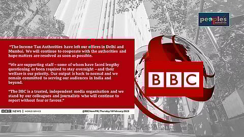 'আমরা সাংবাদিকদের পাশে আছি, ভয় না পেয়ে নিরপেক্ষভাবে খবর করে যাব' - IT অভিযানের পর বিবৃতি BBC-র