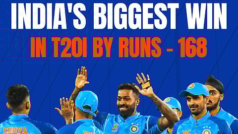 নিউজিল্যান্ডকে ১৬৮ রানে হারিয়ে রেকর্ড ভারতের