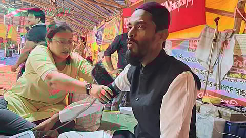 ধর্নামঞ্চে অনশনে নওশাদ সিদ্দিকী