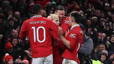 ম্যানচেস্টার ইউনাইটেড প্লেয়ারদের উচ্ছ্বাস