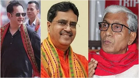 তিপ্রা মোথা প্রধান, মানিক সাহা এবং মানিক সরকার