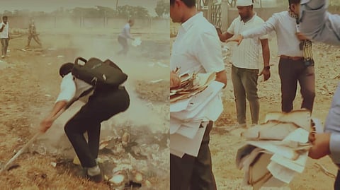 পুড়ছে নথি, উদ্ধারে CBI