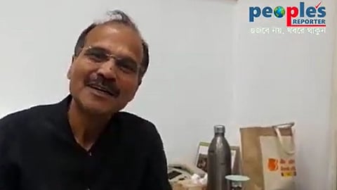 সাংবাদিক সম্মেলনে অধীর রঞ্জন চৌধুরী