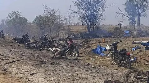 Myanmar air strike: ভয়ংকর বিমান হামলা জুন্টা সরকারের, মহিলা ও শিশু-সহ নিহত কমপক্ষে ১০০