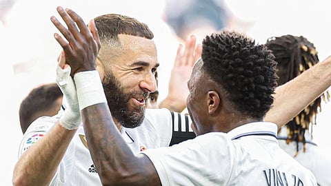 গোলের আনন্দে বেনজেমা