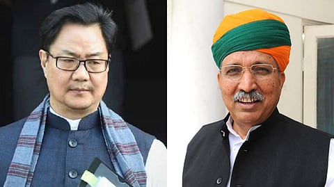 কিরেন রিজিজু এবং অর্জুন রাম মেঘওয়াল