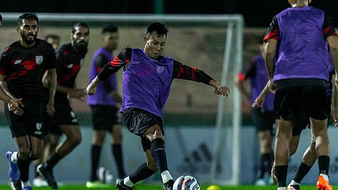 প্রাকটিসে টিম ইন্ডিয়া