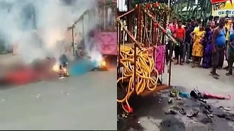 দুর্ঘটনার মুহূর্ত