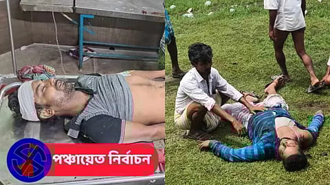 আউশগ্রামে নিহত CPIM কর্মী (বামদিকে), বাসন্তীতে নিহত তৃণমূল কর্মী (ডানদিকে)