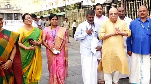তিরুপতির মন্দিরে ইসরোর বিজ্ঞানীরা