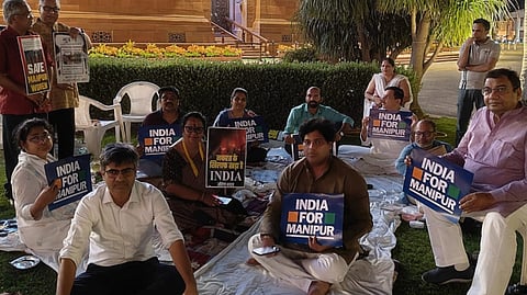 মণিপুর নিয়ে সংসদে বিরোধীদের রাতভর প্রতিবাদ