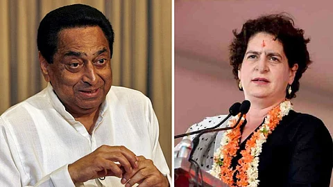 কংগ্রেস নেতা কমলনাথ ও প্রিয়াঙ্কা গান্ধী বঢরা