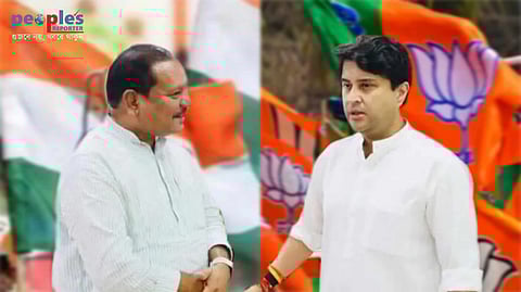 বিজেপি ছেড়ে কংগ্রেসে ফিরলেন সিন্ধিয়া ঘনিষ্ঠ সমন্দর প্যাটেল (বামদিকে)