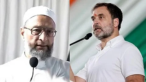 রাহুল গান্ধী ও আসাদুদ্দিন ওয়েইসি