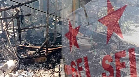 SFI: প্রথমে পুলিশি বাধা পরে অনুমতি, অগ্নিদগ্ধ দলুয়াখাকি গ্রামে ঢুকলো SFI