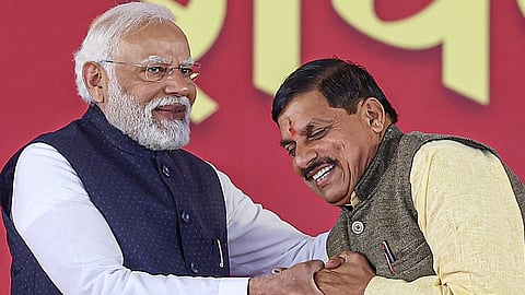 নরেন্দ্র মোদীর সাথে মোহন যাদব