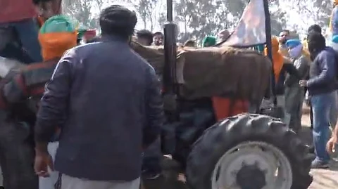 কৃষকদের দিল্লি চলো অভিযানের তৃতীয় দিন