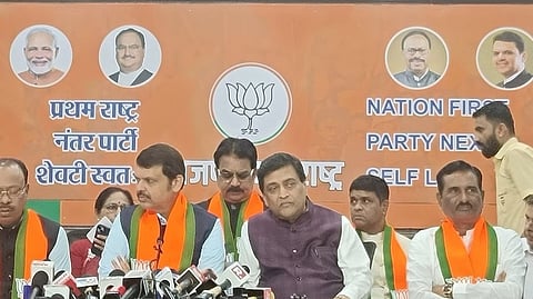 বিজেপি দপ্তরে অশোক চাহ্বাণ