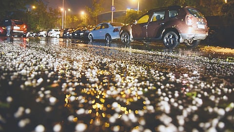 রাজ্যে শিলাবৃষ্টির পূর্বাভাস