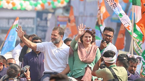 ভারতজোড়ো ন্যায় যাত্রায় রাহুল গান্ধী এবং প্রিয়াঙ্কা গান্ধী