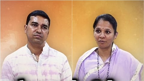 ভবেশ ভান্ডারির ও তাঁর স্ত্রী