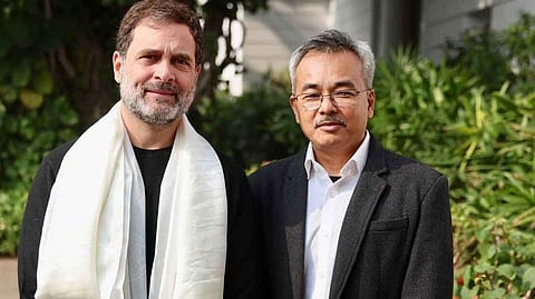 রাহুল গান্ধী ও মুনিশ তামাং