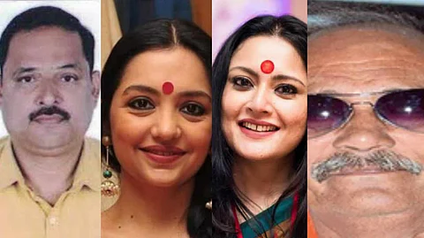 বিল্পব ভট্ট, জুন মালিয়া, অগ্নিমিত্রা পাল এবং শম্ভুনাথ চট্টোপাধ্যায় (বামদিক থেকে)