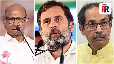 শরদ পাওয়ার, রাহুল গান্ধী ও উদ্ধব ঠাকরে