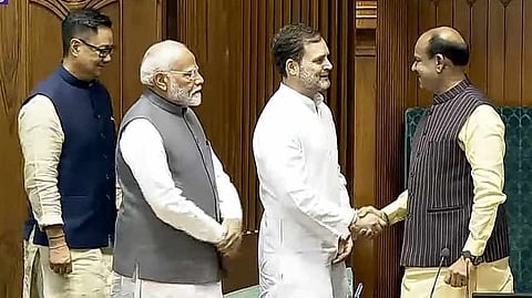 স্পিকার ওম বিড়লাকে শুভেচ্ছা নরেন্দ্র মোদীর এবং রাহুল গান্ধীর