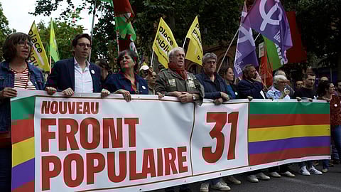 ফ্রান্সে পপুলার ফ্রন্টের বিক্ষোভ মিছিল