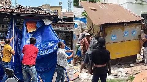 কলকাতায় হকার উচ্ছেদ অভিযান