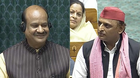 ওম বিড়লা এবং অখিলেশ যাদব