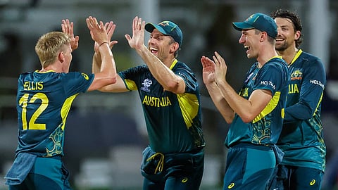 নামিবিয়া বনাম অস্ট্রেলিয়া ম্যাচের দৃশ্য