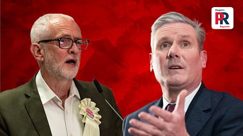 ( বামদিক থেকে ) জেরেমি করবিন ও কিয়ের স্টারমার