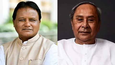 ওড়িশার বর্তমান মুখ্যমন্ত্রী মোহন চরণ মাঝি এবং প্রাক্তন মুখ্যমন্ত্রী নবীন পট্টনায়ক