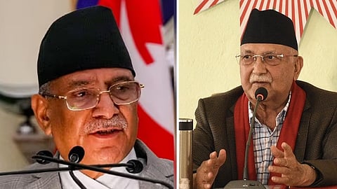 পুস্প কুমার দহাল প্রচণ্ড এবং কে পি সিং ওলি