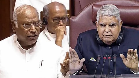 মল্লিকার্জুন খাড়গে এবং জগদীপ ধনখড়