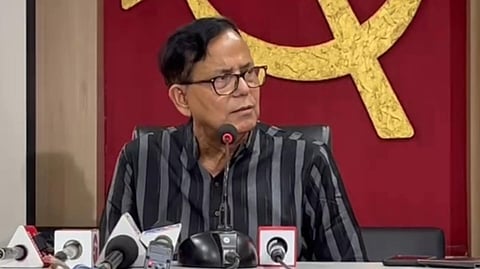 সাংবাদিক সম্মেলনে মহম্মদ সেলিম