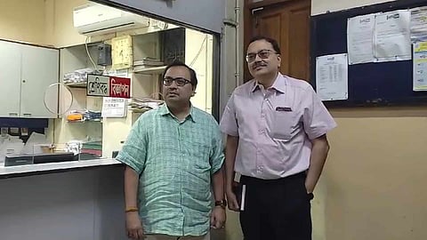 তৃণমূলের প্রাক্তন মুখপাত্র কুণাল ঘোষের সঙ্গে ডাঃ নারায়ণ ব্যানার্জি