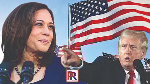 ডোনাল্ড ট্রাম্প ও কমলা হ্যারিস