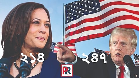 ডোনাল্ড ট্রাম্প ও কমলা হ্যারিস