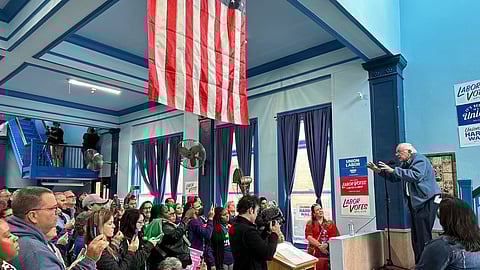 নির্বাচনী প্রচারে বার্নি স্যান্ডার্স