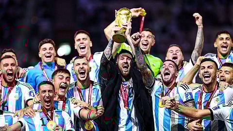 ২০২২ বিশ্বকাপ জয়ের মুহূর্ত