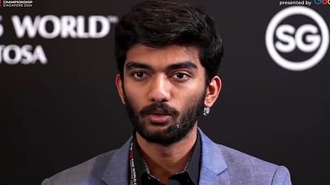 দাবায় বিশ্ব চ্যাম্পিয়ন ডি গুকেশ