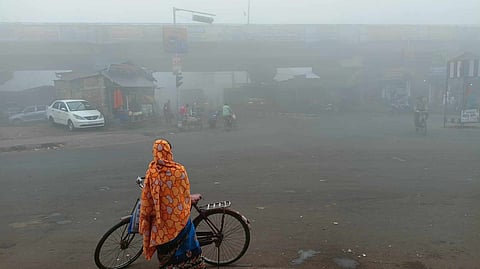পূর্ব মেদিনীপুরের মেচেদায় শীতের প্রকোপ